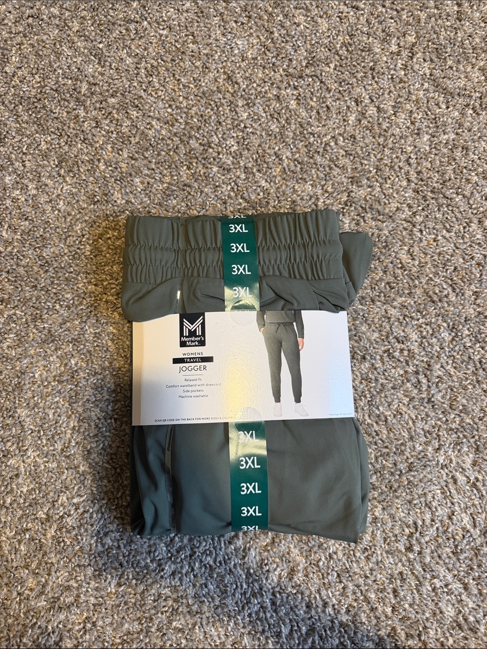 Member's Mark Women's Olive Green Jogger Pants - 3XL